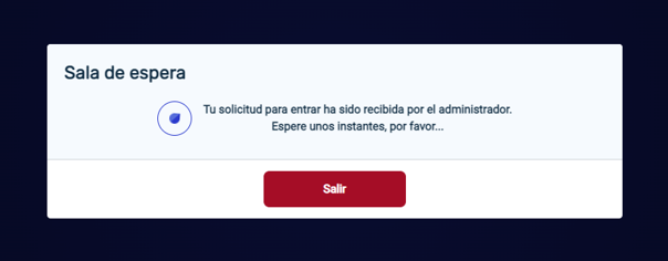 Vista de la sala de espera
